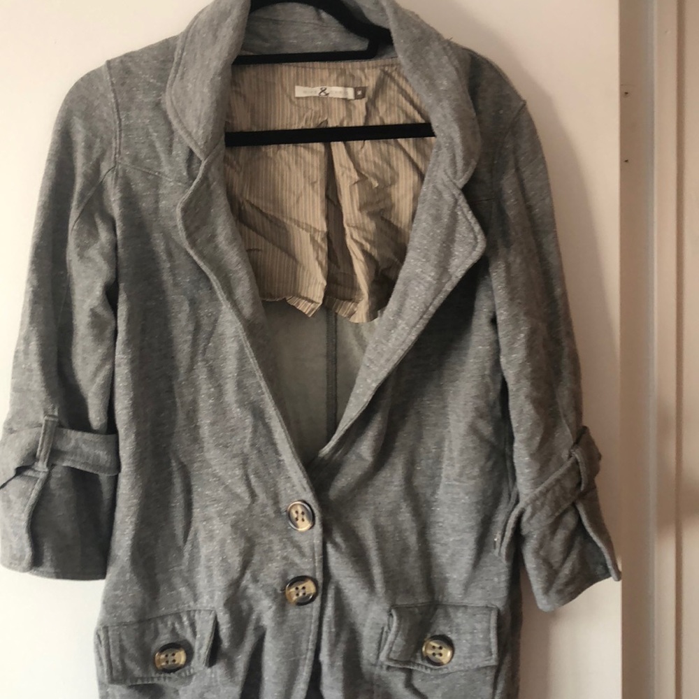 Cute sweatshirt blazer
